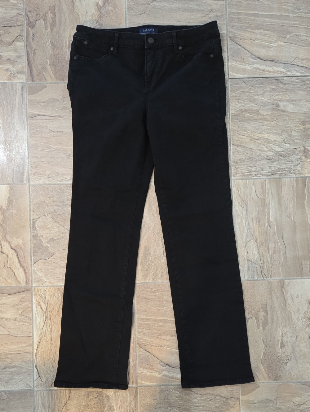 Talbots Black Straight Leg Jeans with Classic Fit